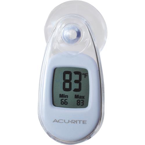 00318A1 Acu-Rite Suction-Cup Window Indoor & Outdoor Thermometer