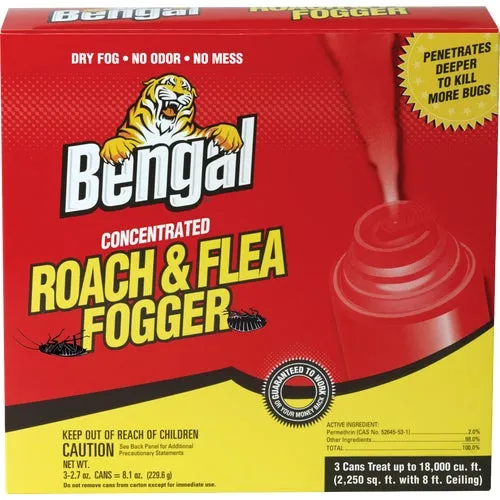 55201 Bengal Roach & Flea Indoor Insect Fogger
