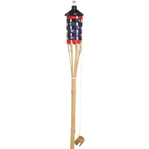 H15012B Outdoor Expressions American Flag Patio Torch