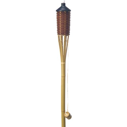 H15016B Outdoor Expressions Woven Bamboo Patio Torch