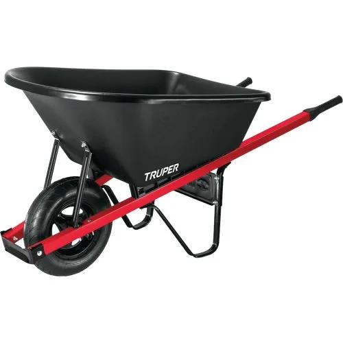 TP6 Truper Landscaper Poly Wheelbarrow