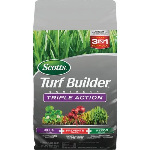 26007B Scotts Turf Builder Southern Triple Action Lawn Fertilizer With Weed Killer