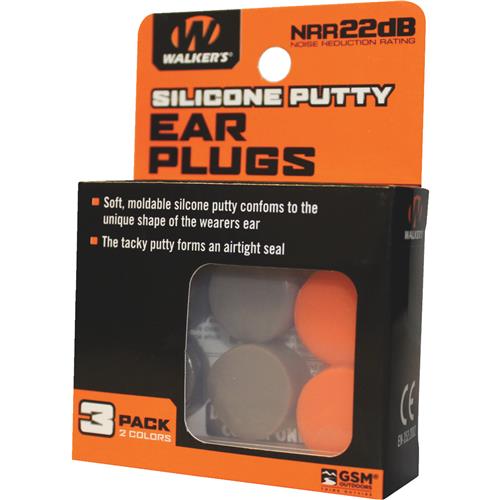 GWP-SILPLG-OFDE Walkers Silicone Putty Ear Plugs