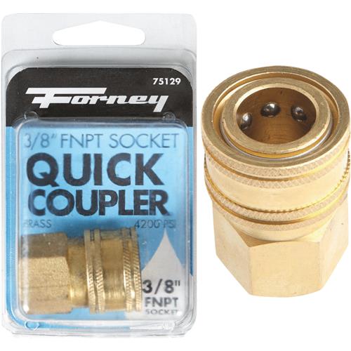 75129 Forney 3/8 Female Quick Coupler Pressure Washer Socket