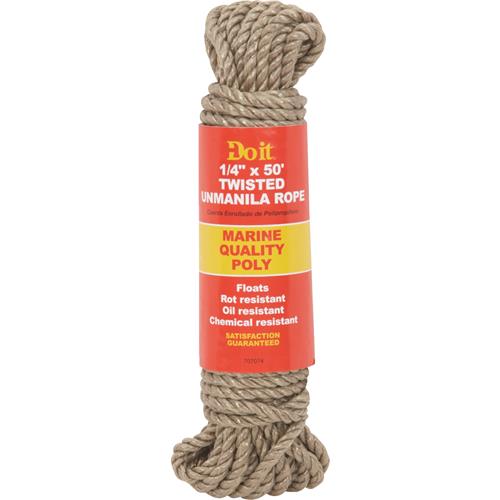 707082 Do it Best Twisted Unmanila Polypropylene Packaged Rope