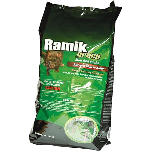 116305 Ramik Green Rat And Mouse Poison Pellet Bait Packs