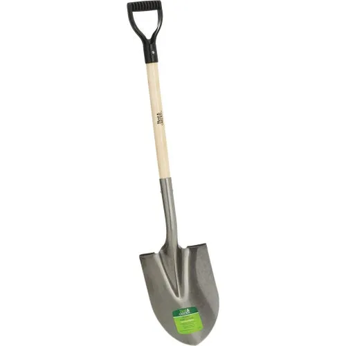 709557 Best Garden Wood D-Handle Round Point Shovel