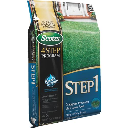 33160 Scotts 4-Step Program Step 1 Lawn Fertilizer With Crabgrass Preventer