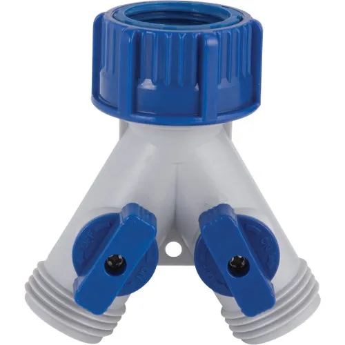 37076 Best Garden Y-Connector Double Hose Shutoff