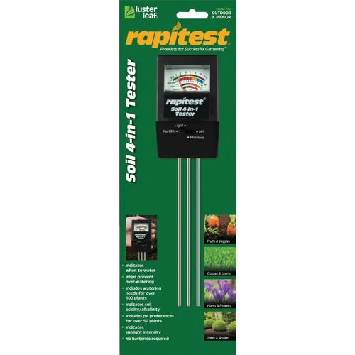 1818-6 Rapitest 4-In-1 Mini Soil Tester
