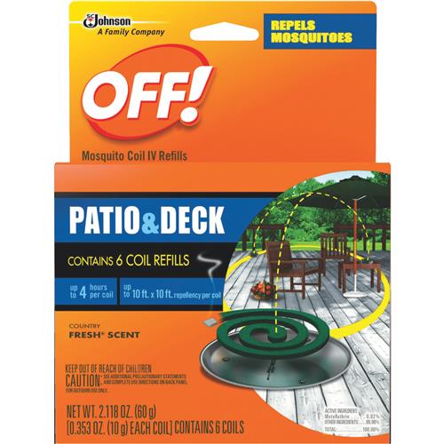 75203 OFF! Patio & Deck Coil Mosquito Repellent Refill