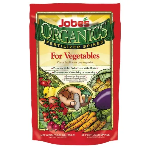 6028 Jobes Organic Vegetable Fertilizer Spikes