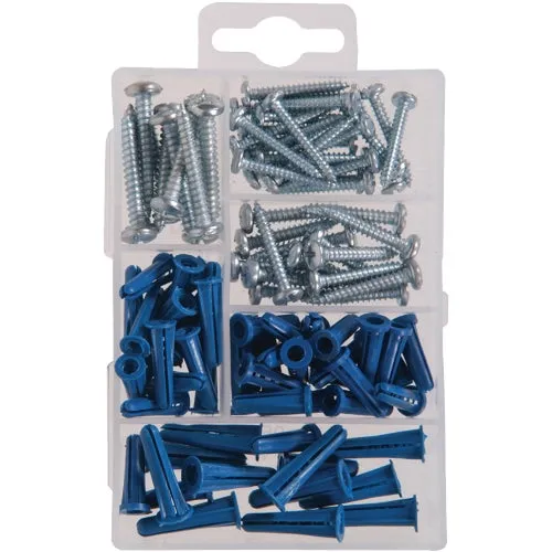 130201 Hillman Screw and Anchor Kit