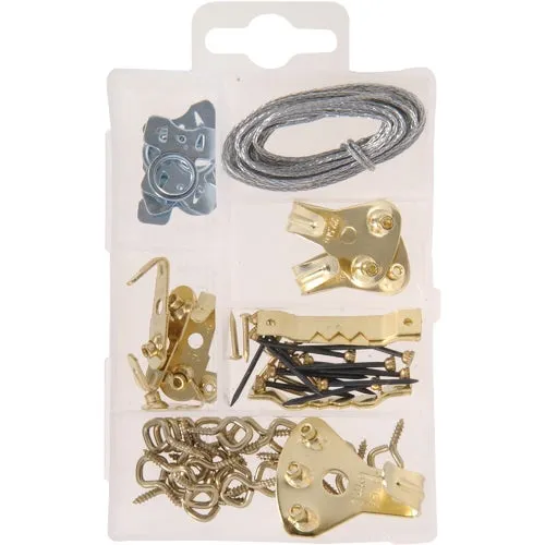 130200 Hillman Heavy-duty Picture Hanger Assortment Kit