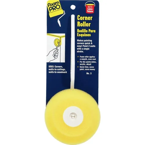 3 FoamPro Foam Paint Corner Roller