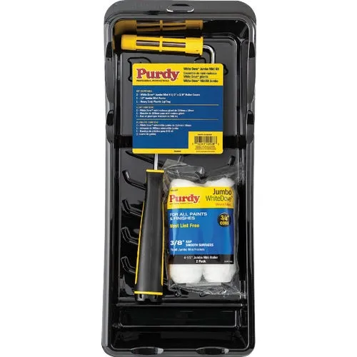 14C810600 Purdy White Dove 4-Piece Jumbo Mini Trim Roller Kit