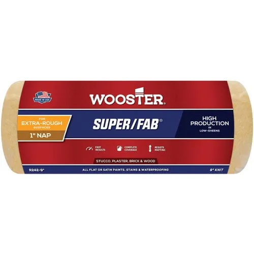R242-9 Wooster Super/Fab Knit Fabric Roller Cover