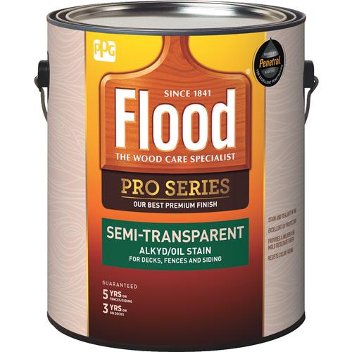 FLD802/01 Flood Pro Series Alkyd/Oil Semi-Transparent Deck, Fence and Siding Exterior Stain