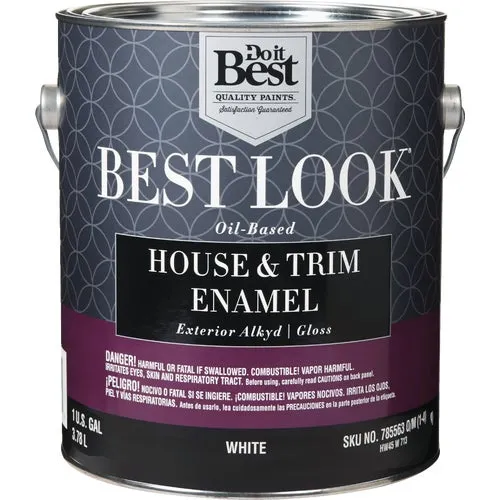 HW45W0713-16 Best Look Oil-Based Alkyd Gloss Exterior House & Trim Enamel Paint