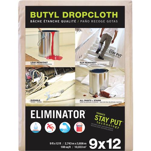 80322 Trimaco Eliminator Butyl-Back Canvas Drop Cloth