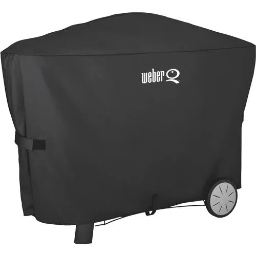 7112 Weber Q 2000 Series With Q Cart & 3000 Series 56 In. Grill Cover 7112, cover, grill