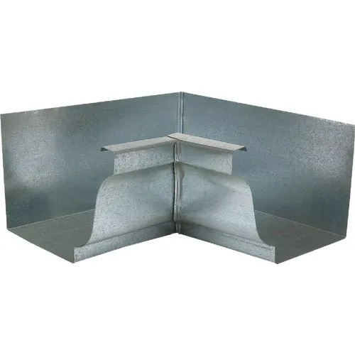 15201 Amerimax 4 In. Galvanized Steel Mitre Gutter Inside Corner