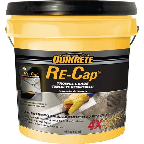113146 Quikrete Re-Cap Trowel Grade Concrete Resurfacer