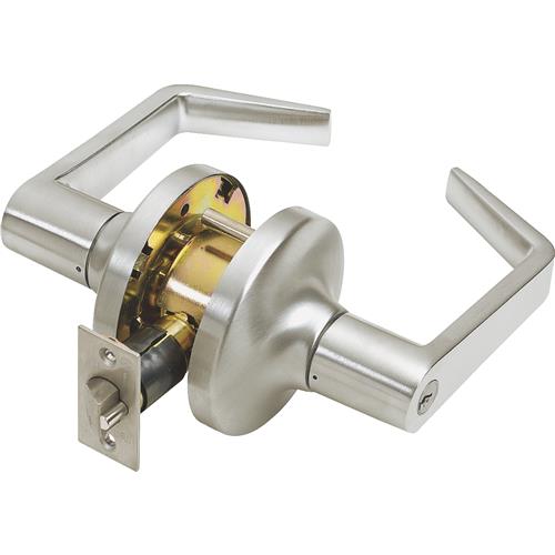 CL100011 Tell Heavy-Duty Satin Chrome Commercial Entry Lever