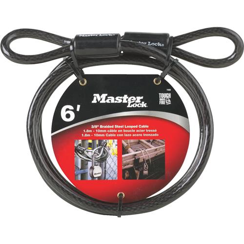 78DPF Master Lock Looped End Steel Cable