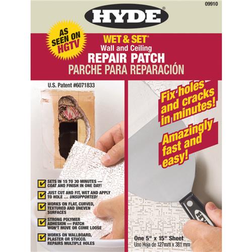 9910 Hyde Wet & Set Wall & Ceiling Repair Drywall Patch