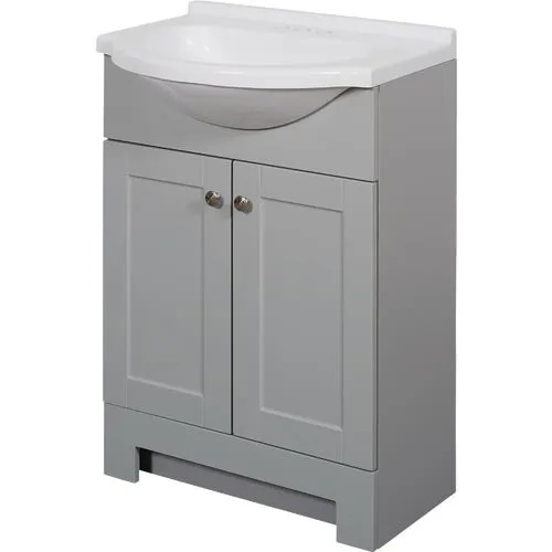 SEC24GY Zenith Zenna Home Euro Vanity with Top
