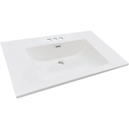 WB3722330 CraftMark High Gloss Wave Bowl Vanity Top