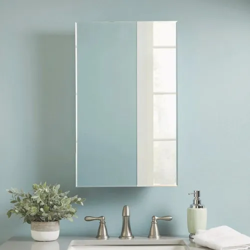 MM1027 Zenith Single Mirror Frameless Medicine Cabinet