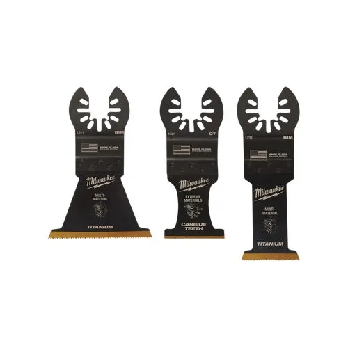 49-10-9005 Milwaukee OPEN-LOK 3-Piece Multi-Material Oscillating Blade Assortment