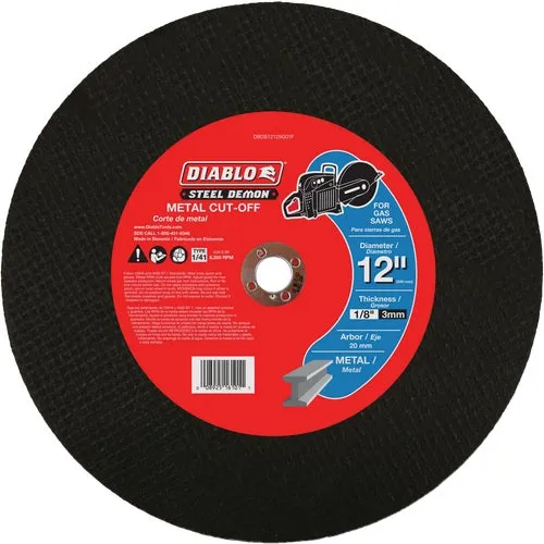 DBDS12125G01F Diablo Steel Demon Type 1/41 Cut-Off Wheel
