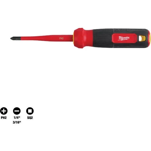48-22-2216 Milwaukee 4-In-1 1000V Insulated Slim Tip Multi-Bit Screwdriver