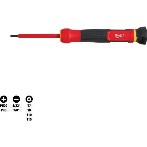 48-22-2217 Milwaukee 8-In-1 1000V Insulated Precision Multi-Bit Screwdriver