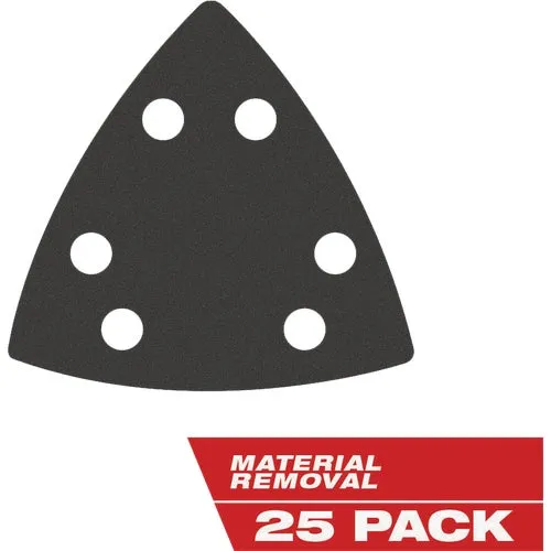 49-25-2025 Milwaukee OPEN-LOK 3-1/2 In. Assorted Grit Triangle Sandpaper