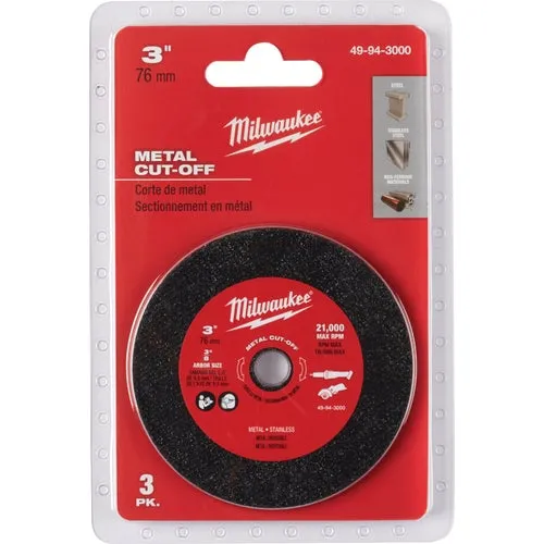 49-94-3000 Milwaukee 3 In. Cut-Off Wheel
