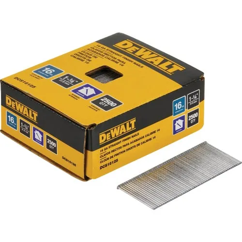 DCS16125 DEWALT Galvanized Straight Finish Nails
