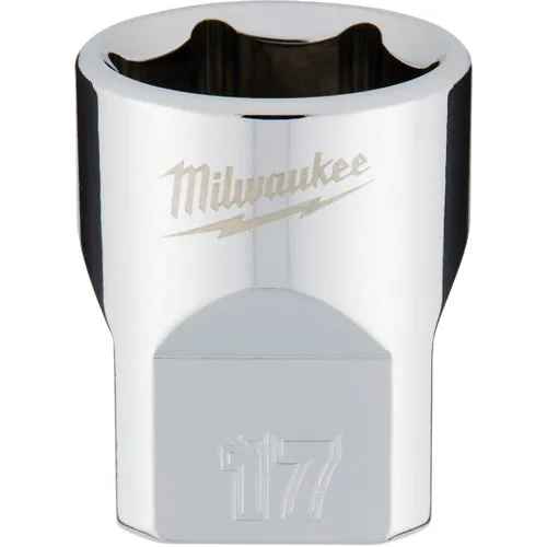 45-34-9087 Milwaukee 3/8 In. Drive Socket w/FOUR FLAT Sides