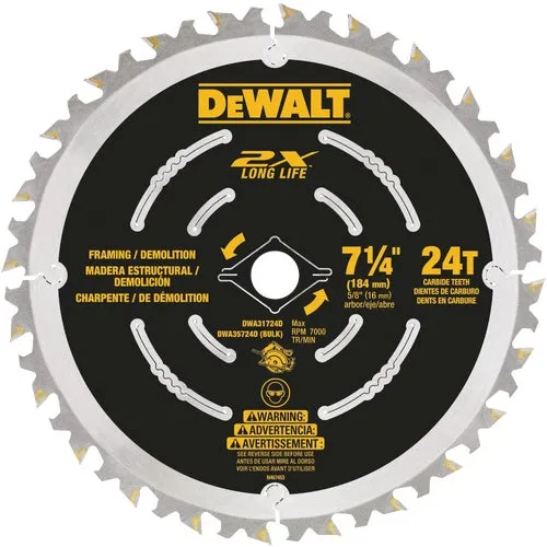 DWA31724D DEWALT Demolition Circular Saw Blade