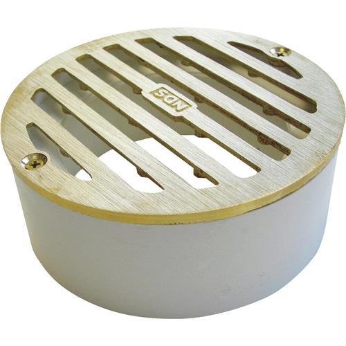 909B NDS 3 In. Round Grate with PVC Collar