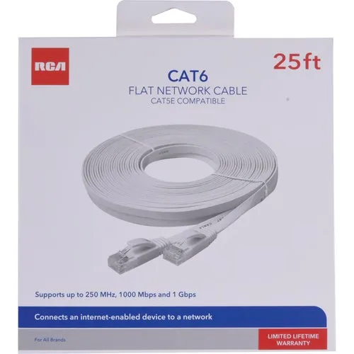 TPH725FEV RCA Flat Cat-6 Wire