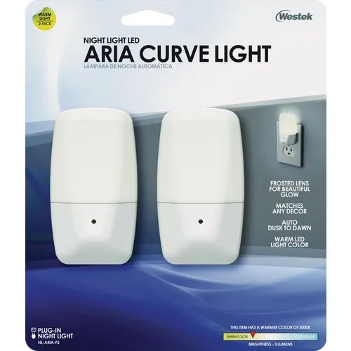 NL-ARIA-F2 Westek Aria Curve LED Night Light
