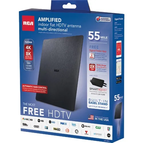 ANT1560E1 RCA Platinum Series Amplified Flat Indoor Antenna