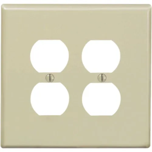 R51-0PJ82-00I Leviton Mid-Way Thermoplastic Nylon Outlet Wall Plate