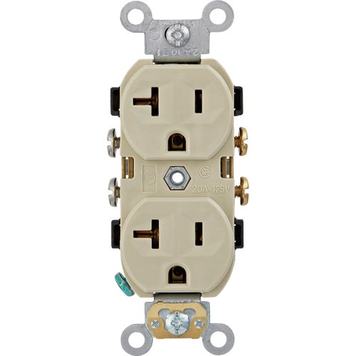 R51-CBR20-00I Leviton 20A Commercial Duplex Outlet