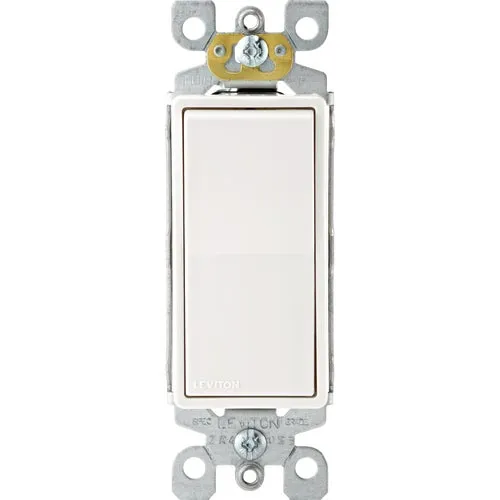 RA2-05601-2AW Leviton Decora Antimicrobial Treated Single Pole Switch