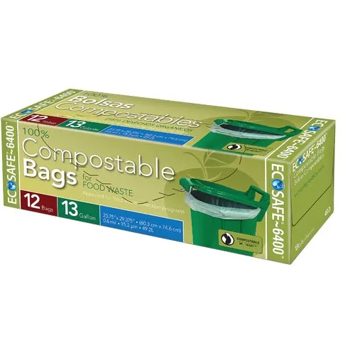C032194S EcoSafe-6400 Compostable Food Waste Trash Bag